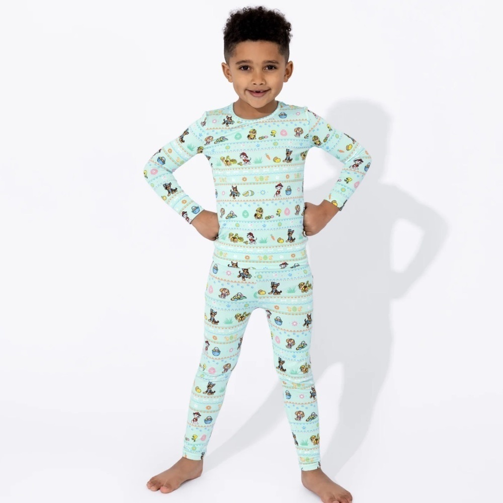 Bellabu Bear Paw Patrol Easter Bamboo Pajamas Size 6Y